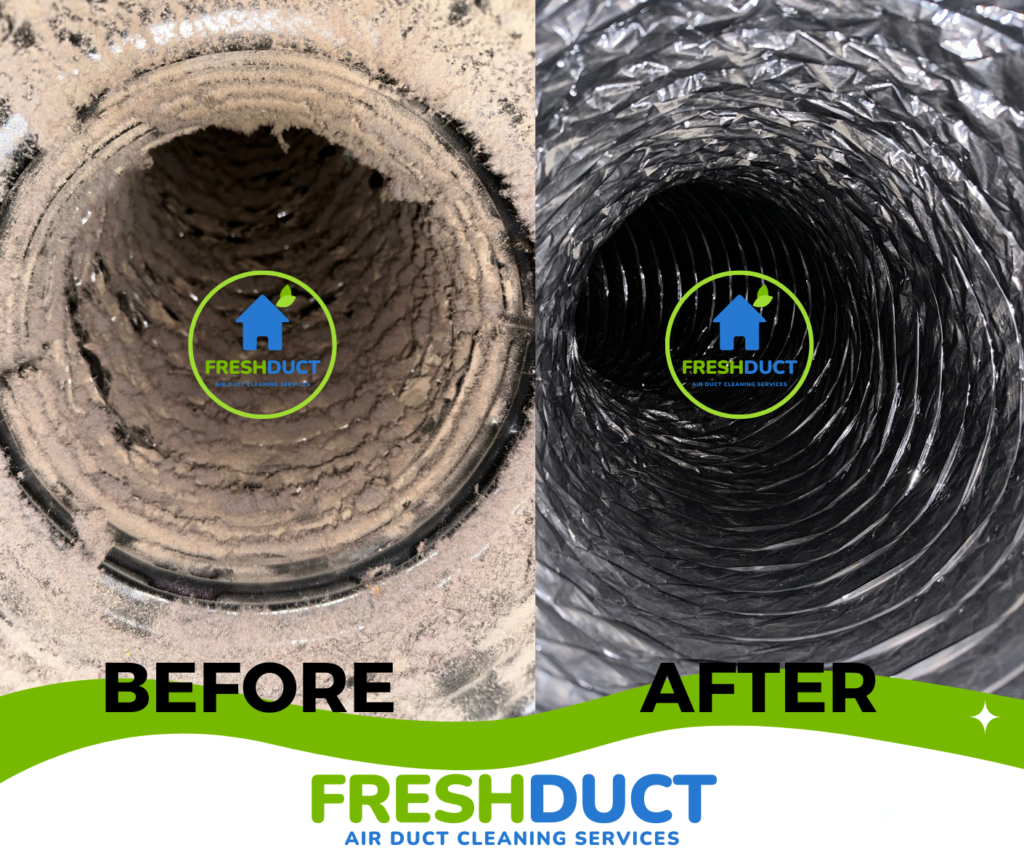 Fresh Duct Air Duct Cleaning – Before And After Duct Cleaning - Fresh ...