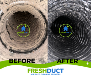 Fresh Duct Air Duct Cleaning - Before And After Duct Cleaning