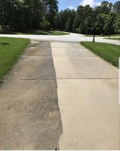 FreshDuct Pressure Washing Before After Driveway4 Fresh Duct 