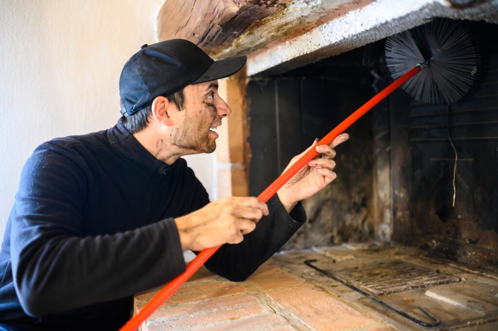 chimney sweep cleaning
