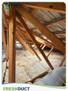 Brand new R6 Insulation installed freshduct