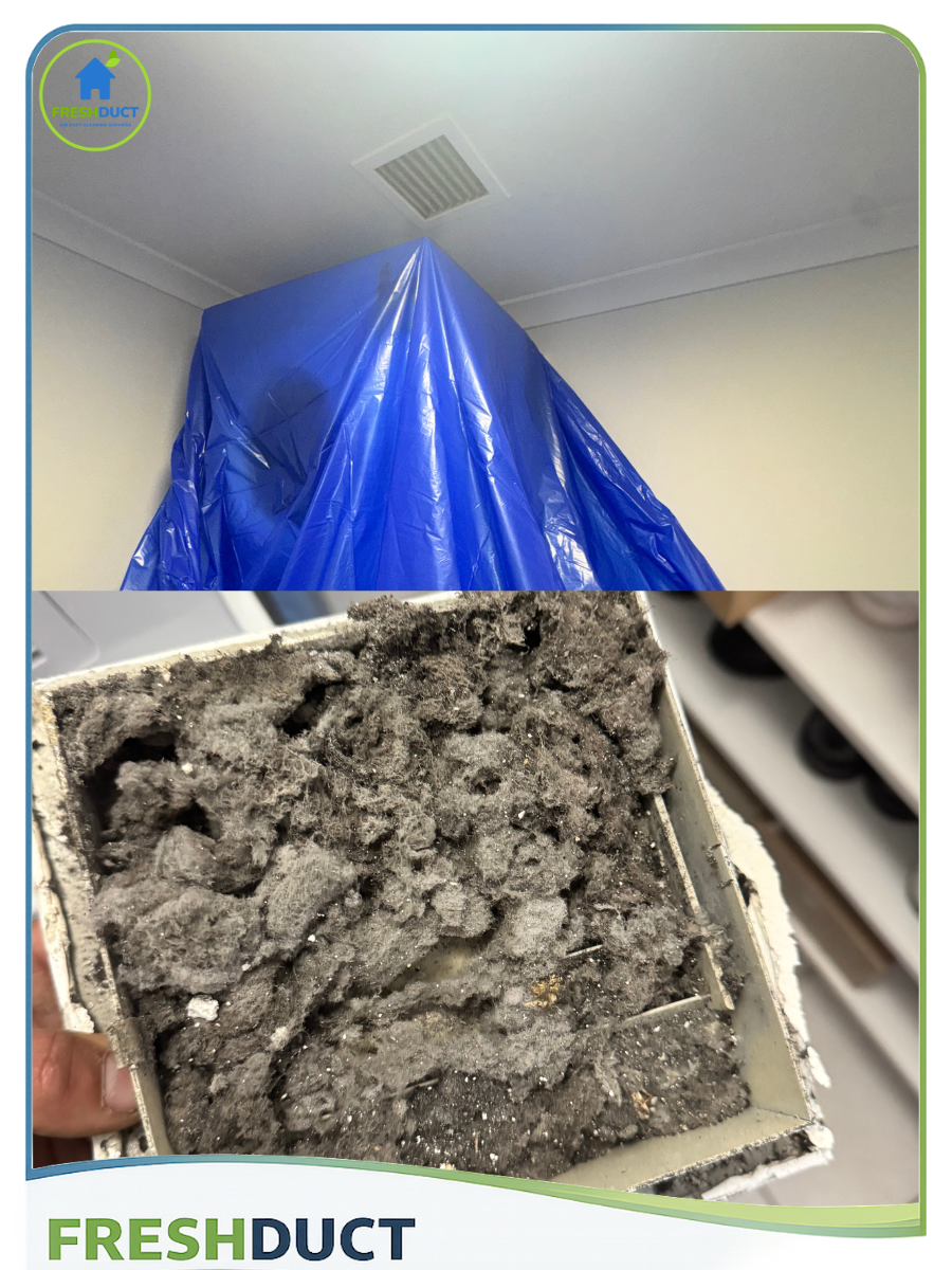 Clean and repair clogged bathroom exhaust fan by FreshDuct Sydney