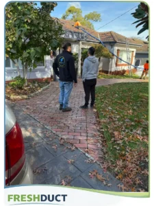 Fresh Duct Attic Insulation Work In Progress