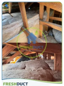 How thick R6 insulation batts are Melbourne insulation job by Freshduct