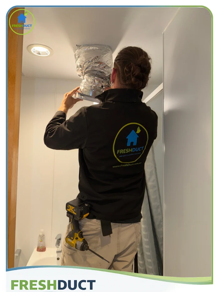Apartment bathroom exhaust fans, serviced