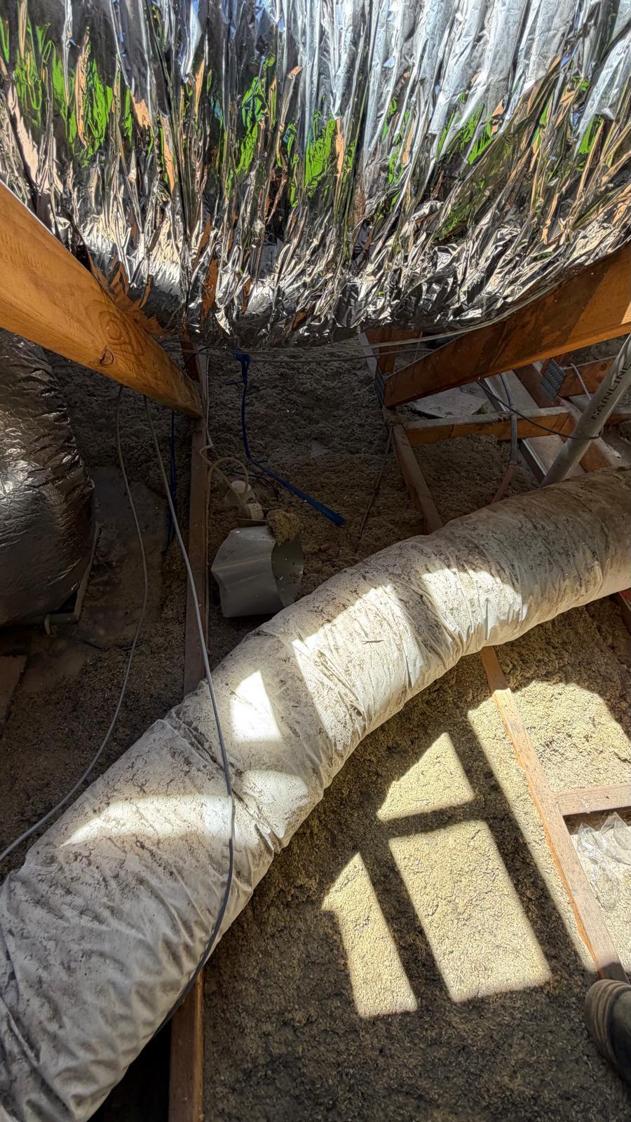 Old loose-fill before extraction Glen Waverley