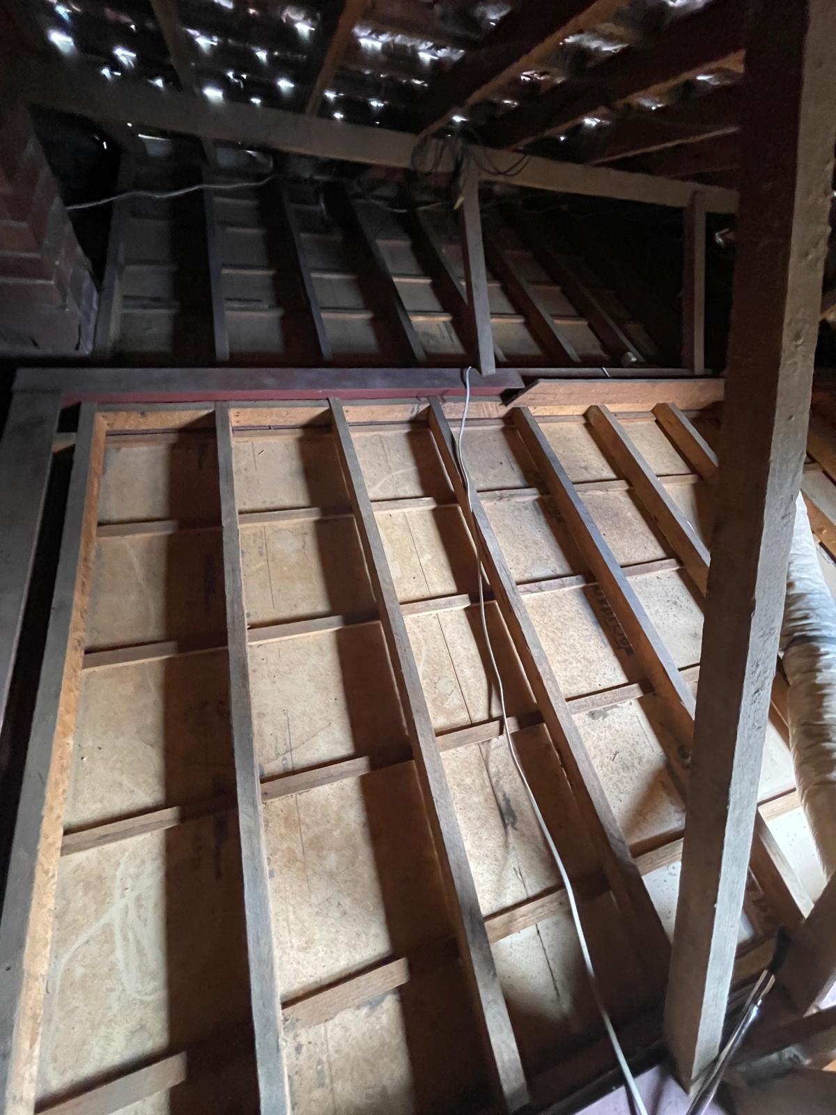 Kew ceiling cavity vacuumed clean