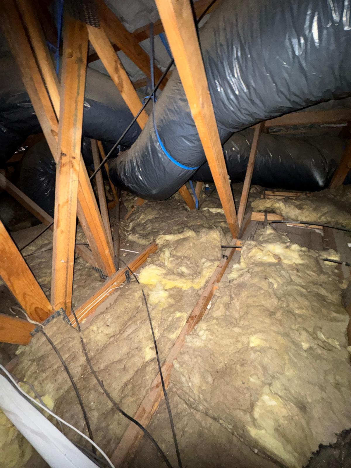 Tired old batts before removal Keysborough