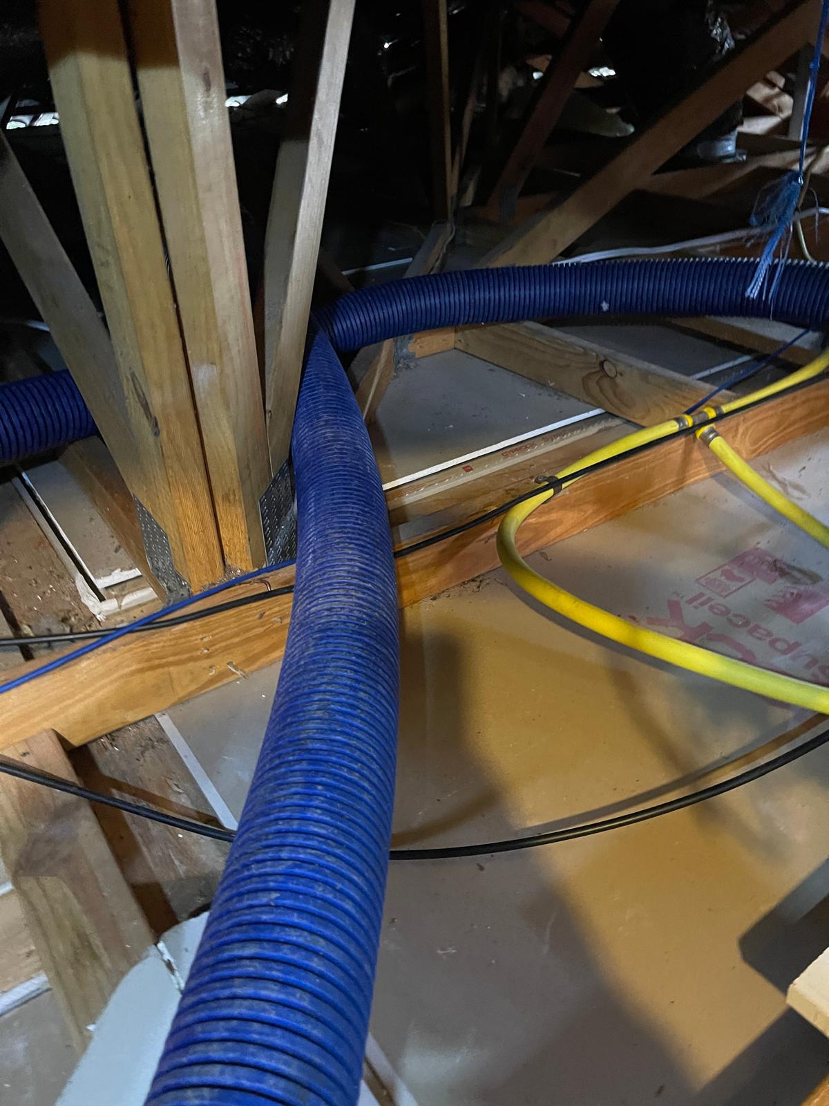 Industrial vacuum clean of ceiling cavity Keysborough
